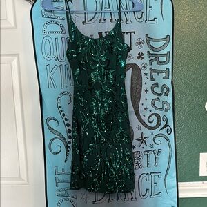 Green Sequin Dress Homecoming